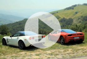 Chevy Corvette ZR1 a Ferrari 458 Italia – eurotrip